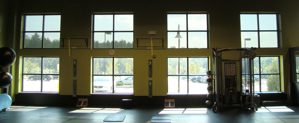 Quest Fitness' windows by Solarize Window Insulators of Arundel ME